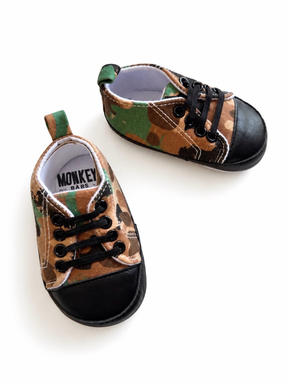 Camouflage Baby Walker Shoes in Green and Brown